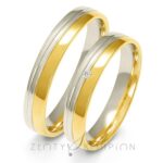 Obrączki złote ZS-A-225 półokrągłe