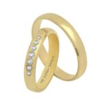 Obrączki złote TJ10 półokrągłe