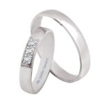 Obrączki złote TJ11 półokrągłe