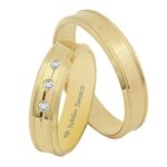 Obrączki złote TJ47 płaskie