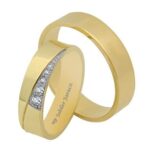 Obrączki złote TJ04 płaskie