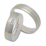 Obrączki złote TJ17 półokrągłe