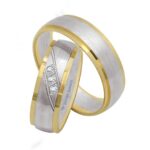 Obrączki złote TJ18 półokrągłe