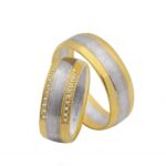 Obrączki złote TJ48 półokrągłe