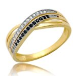 Pierścionek złoty z cyrkoniami I-P1908