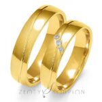 Obrączki złote ZS-A-148 półokrągłe