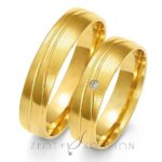 Obrączki złote ZS-A-150 półokrągłe