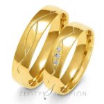 Obrączki złote ZS-A-152 półokrągłe
