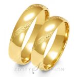 Obrączki złote ZS-A-158 półokrągłe