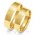 Obrączki złote ZS-A-159 płaskie