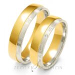 Obrączki złote ZS-A-229 półokrągłe