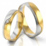 Obrączki złote S301 półokrągłe