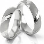 Obrączki złote S001 półokrągłe