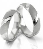 Obrączki złote S001 półokrągłe