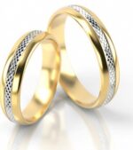 Obrączki złote S003 półokrągłe