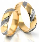 Obrączki złote S004 półokrągłe