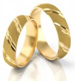 Obrączki złote S014 półokrągłe