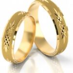 Obrączki złote S016 półokrągłe