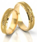 Obrączki złote S016 półokrągłe