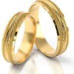 Obrączki złote S017 półokrągłe