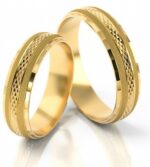 Obrączki złote S017 półokrągłe