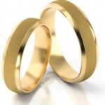 Obrączki złote S018 półokrągłe