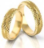 Obrączki złote S019 półokrągłe