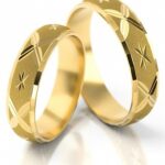 Obrączki złote S020 półokrągłe