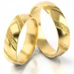 Obrączki złote S021 półokrągłe