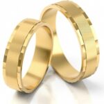 Obrączki złote S023 płaskie