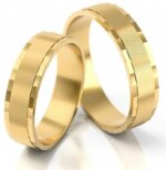 Obrączki złote S023 płaskie