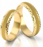 Obrączki złote S024 półokrągłe