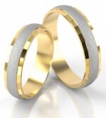 Obrączki złote S027 półokrągłe