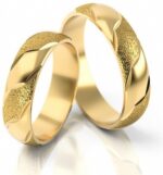 Obrączki złote S038 półokrągłe
