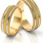 Obrączki złote S049 półokrągłe