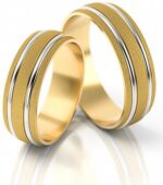 Obrączki złote S049 półokrągłe