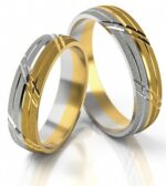 Obrączki złote S051 półokrągłe