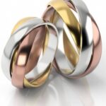 Obrączki złote S056 półokrągłe