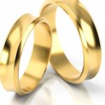 Obrączki złote S065 wklęsłe