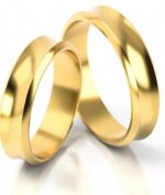 Obrączki złote S065 wklęsłe
