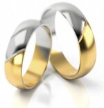 Obrączki złote S075 półokrągłe