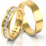 Obrączki złote S084 płaskie