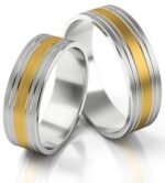 Obrączki złote S102 płaskie