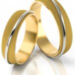 Obrączki złote S104 półokrągłe