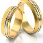 Obrączki złote S112 półokrągłe