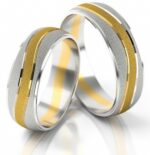 Obrączki złote S115 półokrągłe