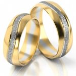 Obrączki złote S116 półokrągłe