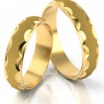 Obrączki złote S124 półokrągłe