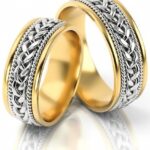 Obrączki złote S134 półokrągłe