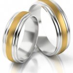 Obrączki złote S135 półokrągłe